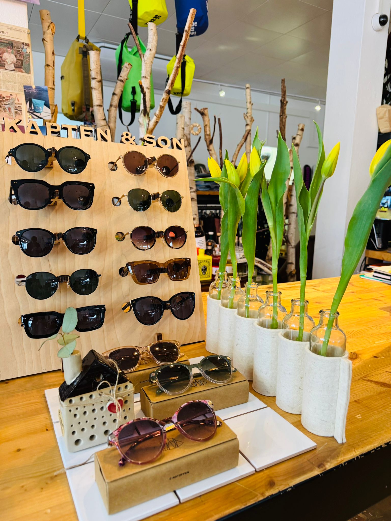 Sonnenbrillen im Store